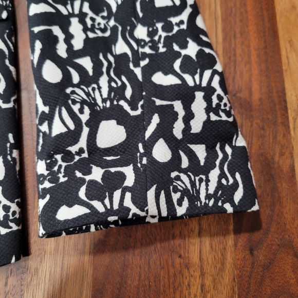 Caractere Single Breasted Blazer Jacket Scribble Print  Large - Picture 7 of 12